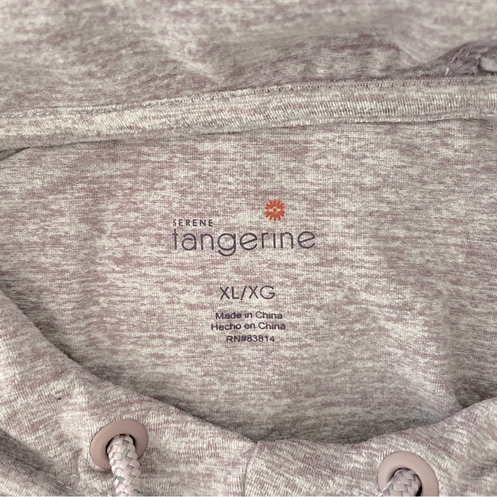 Serene Tangerine Pullover Hoodie Lavender Heather Gray Size XL - Picture 7 of 7